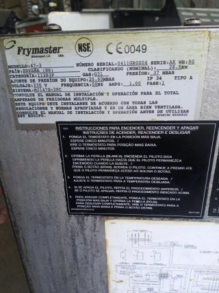 Freidora Doble GAS PROPANO