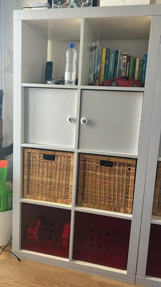 Puertas Ikea Kallax Pintadas Gris