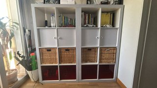 Puertas Ikea Kallax Pintadas Gris
