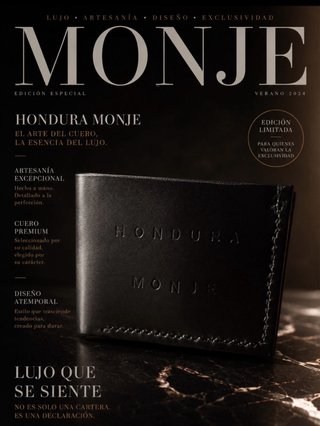 Cartera HONDURA MONJE Cuero Negro Edición Especial