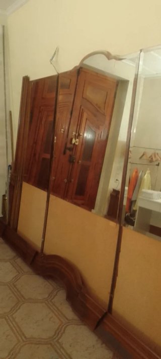 Panel cristal y madera 3m ancho 2'17 alto