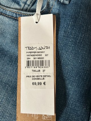 Pantalón vaquero Teddy Smith azul