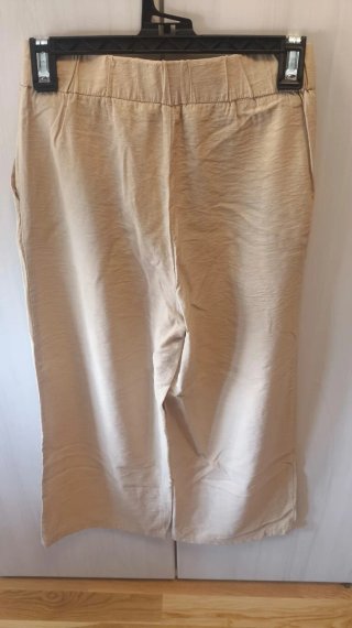 Pantalón efecto lino Stradivarius beige
