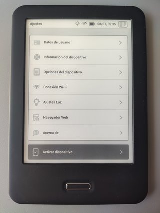 Ebook BQ Cervantes 3, Táctil, e-Ink, Luz + Regalo
