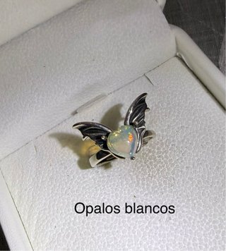 Anillos ópalos plata925 ajustables elige