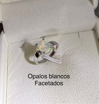 Anillos ópalos plata925 ajustables elige