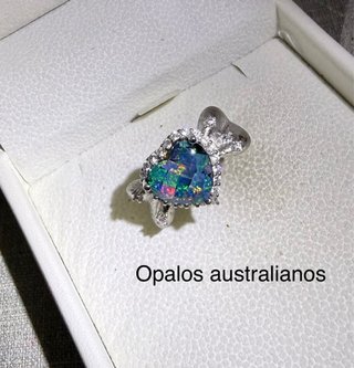 Anillos ópalos plata925 ajustables elige