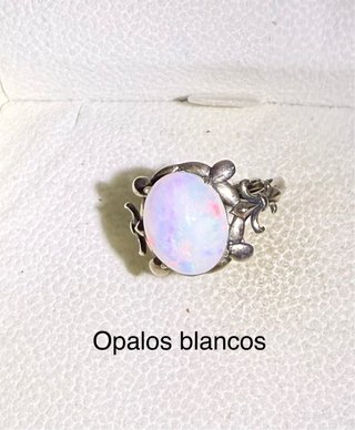 Anillos ópalos plata925 ajustables elige
