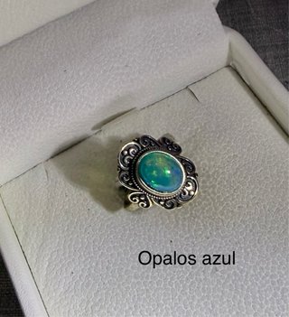 Anillos ópalos plata925 ajustables elige