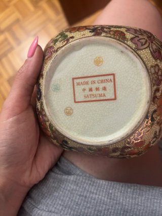 Cuenco Satsuma Vintage Porcelana Oriental