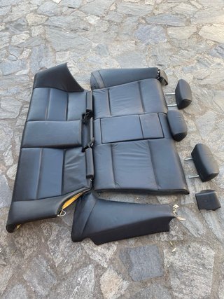 Asientos Traseros BMW E46 Coupe Cuero Negro