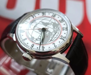 Reloj Raketa 24 H Sturmanskie mapa mundial URSS
