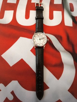 Reloj Raketa 24 H Sturmanskie mapa mundial URSS