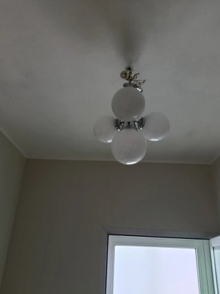 Lámpara de techo 3 esferas cristal
