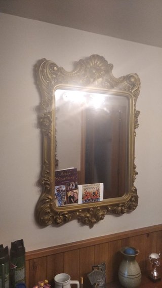 Espejo decorativo dorado