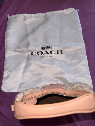 Coach Mini Hobo Rosa Nude  | Incluye  Guardapolvos