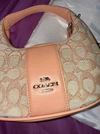 Coach Mini Hobo Rosa Nude  | Incluye  Guardapolvos