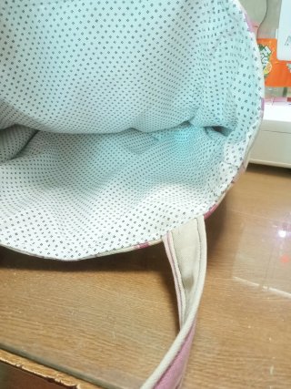 Bolsa de trozos de telas,echa a mano