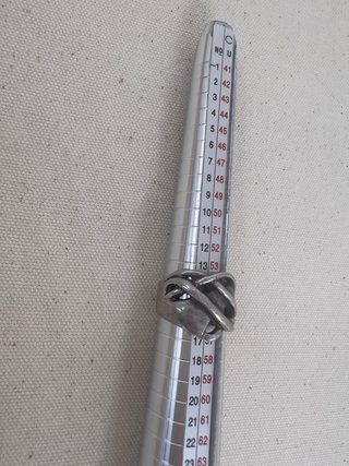 Anillo Plata 925 Bandas Cruzadas 7,20g