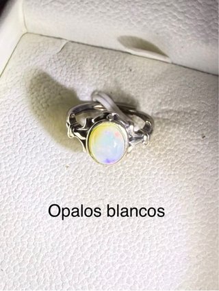 Anillos Opalos plata925  Ajustables elige