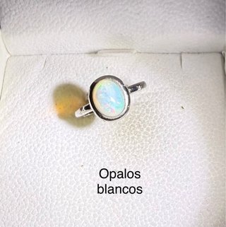 Anillos Opalos plata925  Ajustables elige