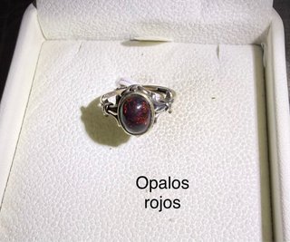 Anillos Opalos plata925  Ajustables elige