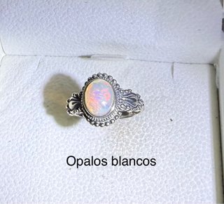 Anillos Opalos plata925  Ajustables elige
