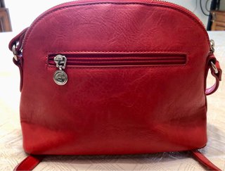 Bolso Desigual Rojo Bordado Multicolor