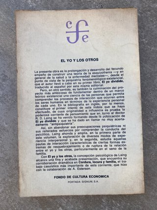 El yo y los otros, de R. D. Laing