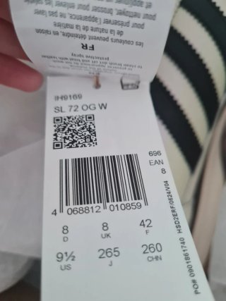 Zapatillas Adidas SL 72 OG crema