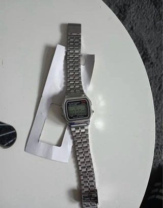 Reloj Estilo Casio Plata Digital