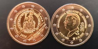 Pareja monedas 2€ Luxemburgo 2026 SC UNC
