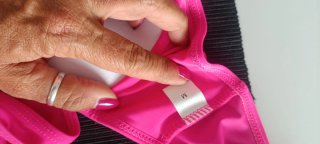 Bikini rosa vita alta