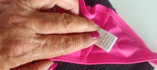 Bikini rosa vita alta