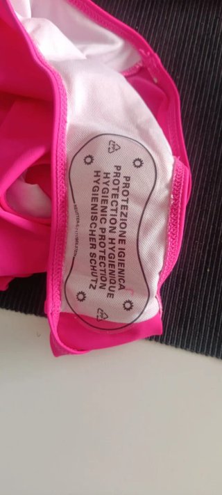 Bikini rosa vita alta