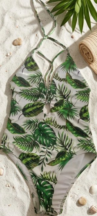 Costume da bagno donna fantasia tropicale