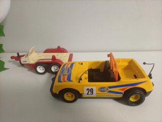 Coche y remolque Playmobil Rallye