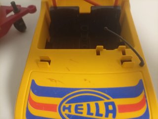 Coche y remolque Playmobil Rallye