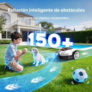 V3 Robot Cortacésped Sin Cable Perimetral, Detecci