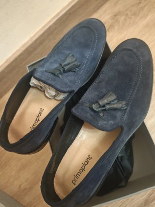 Zapatos hombre ante azul talla 45 nuevos