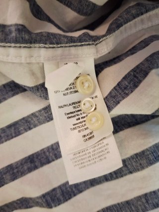 Camisa Rayas Azul y Blanca