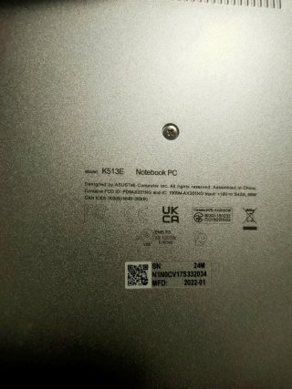 Asus VivoBook K513E i7-1165G7 8GB RAM SSD 500GB