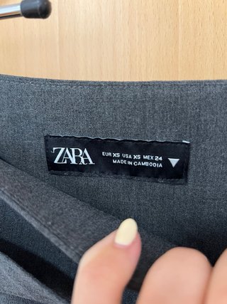 Falda pantalón gris Zara