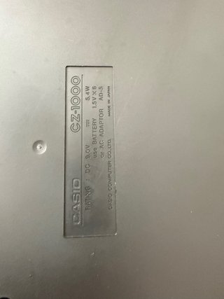 CASIO CZ 1000  Teclado sintetizador