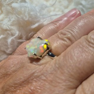 Anillo Plata con Ópalo Etíope