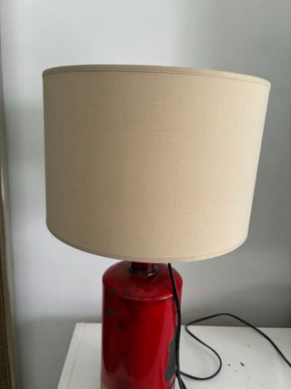 Lámpara Industrial Artesanal Roja