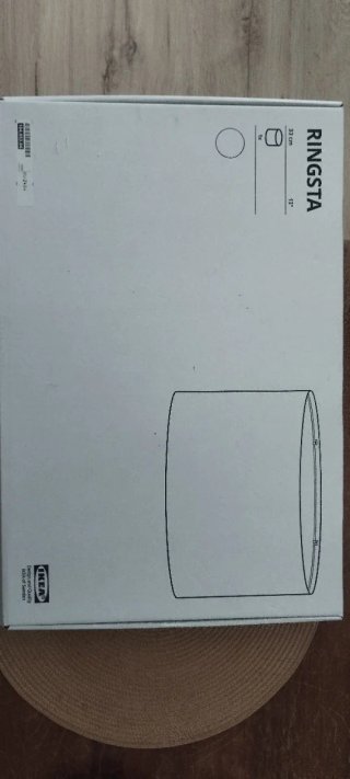 Pantalla lámpara RINGSTA Ikea blanca A ESTRENAR