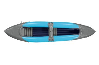 Kayak hinchable Crivit azul y gris