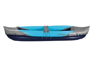 Kayak hinchable Crivit azul y gris