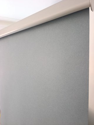 Estor Ikea opaco azul/gris